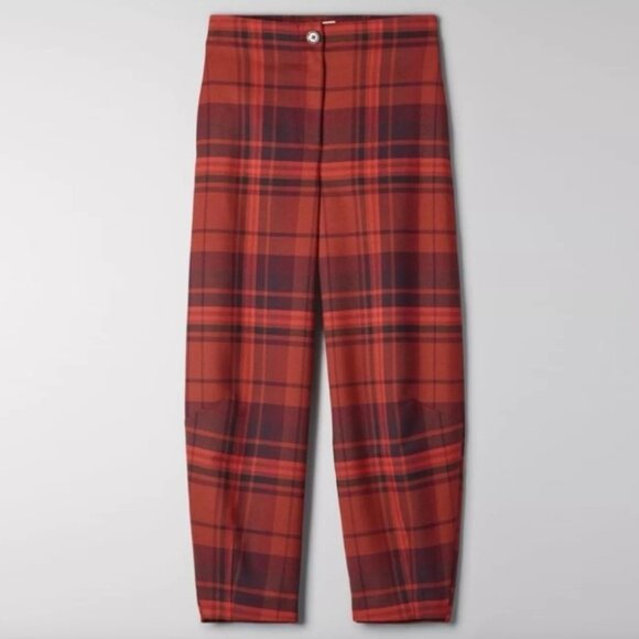 Aritzia Wilfred Dawna Check Pant Size S - Picture 1 of 12